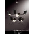 New Design Black Fabric Shade Chandelier Hanging Light (P6405-4+4)